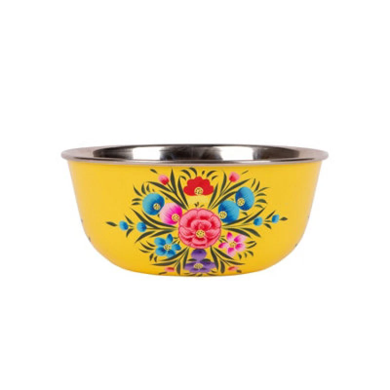 Image of Billycan Picnic Bowl - 16.5Cm - Buttercup Pansy