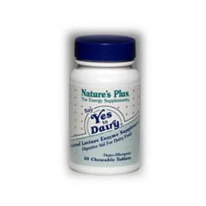Image of Natures Plus Say Yes to Dairy Chewable Natural Lactase Enzyme 50 Tabs