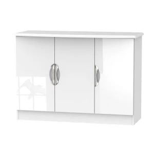 Image of Indices Triple Door Sideboard - White