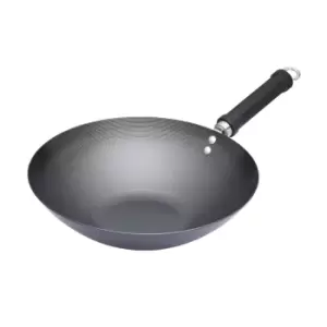 Image of Kitchencraft Pure Oriental Carbon 30cm Steel Wok