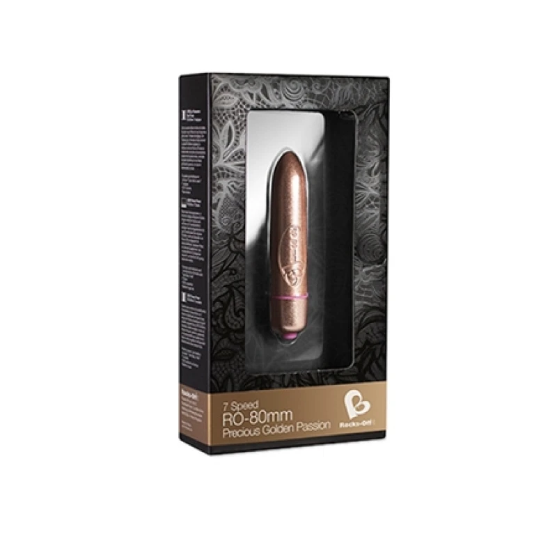 Image of Rocks-Off Bullet Vibrator - Golden Passion GLD-7RO80PRG