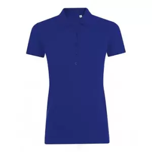 Image of SOLS Womens/Ladies Phoenix Short Sleeve Pique Polo Shirt (XL) (Ultramarine)