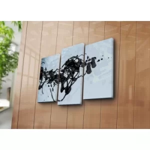 Image of 3PATK-99 Multicolor Decorative Canvas Painting (3 Pieces)