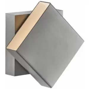 Image of Nordlux Turn LED Dimmable Outdoor Up Down Wall Lamp Grey, IP54, 2700K