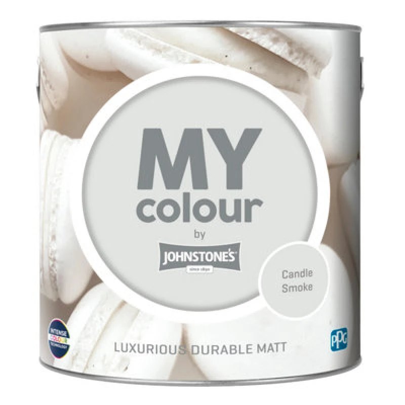 Image of Johnstone's My Colour Durable Matt Paint Candle Smoke - 2.5L