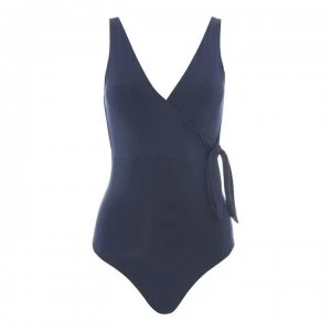 Image of Jets Jets Wrap Front Swimsuit - INK