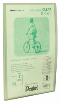 Image of Pentel Recy A4 Disp Bk Clr 20pkt L/green - 20 Pack