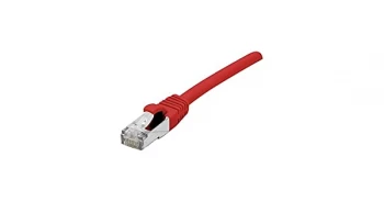 Image of Patch Cord RJ45 CAT.6a F/UTP LSZH Snagless Red - 0.30 M Full Copper