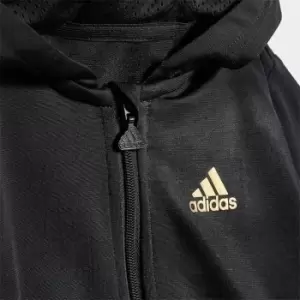 Image of adidas Future Icons Shiny Allover Print Jogger Set - Black