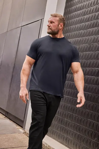 Image of BadRhino Slub T-Shirt Dark Navy