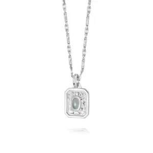 Image of Daisy London March Aquamarine Birthstone Necklace Sterling Silver