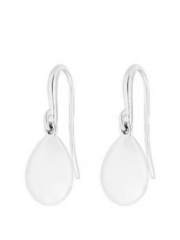 Image of Simply Silver Polished Pear Bead Drop Earring