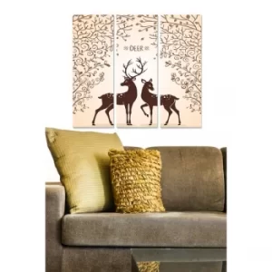 Image of MDF161800127 Multicolor Decorative MDF Painting (3 Pieces)