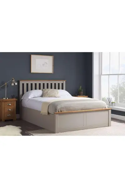 Image of Birlea Phoenix Ottoman Bed Light Grey