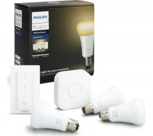 Image of Philips Hue White Ambiance E27 Starter Kit