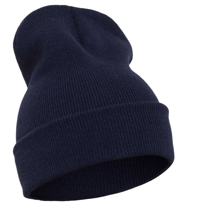 Image of Flexfit Mens Knitted Cuffed Beanie in Navy Navy Male One Size