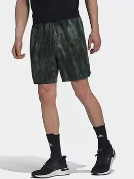 Image of adidas Workout Spray Dye Shorts, Green Size XL Men