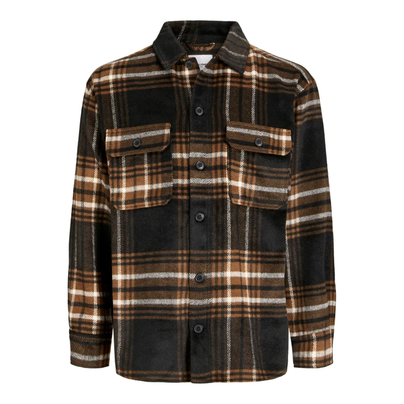 Image of jack & jones Checked Shacket Brown Men L;M