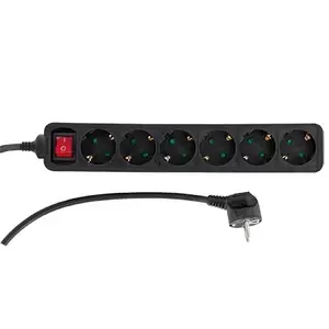 Image of REV 0512380555 power extension 1.4 m 6 AC outlet(s) Indoor Black