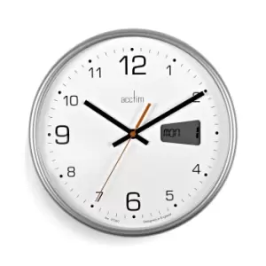 Image of Acctim Kalendar Wll Clock - Silver
