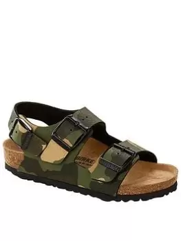 Image of Birkenstock Milano Kids Desert Soil Sandal, Camo, Size 11 Younger