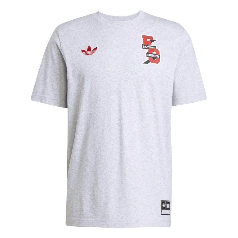 Image of adidas FC Bayern VRCT Tee - Grey Grey S