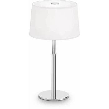 Image of Ideal Lux Hilton - 1 Light Small Table Lamp White, G9