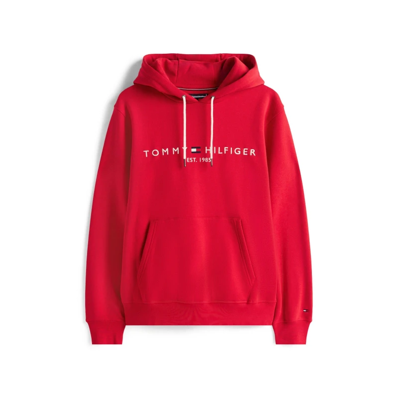Image of Tommy Hilfiger Logo Hoodie Medium Red male S