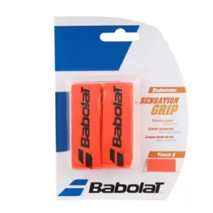 Image of Babolat Sensation Badminton Grips 2 Pack - Red