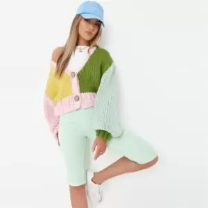 Image of Missguided Ribbed Extreme Stirrup Legging - Green