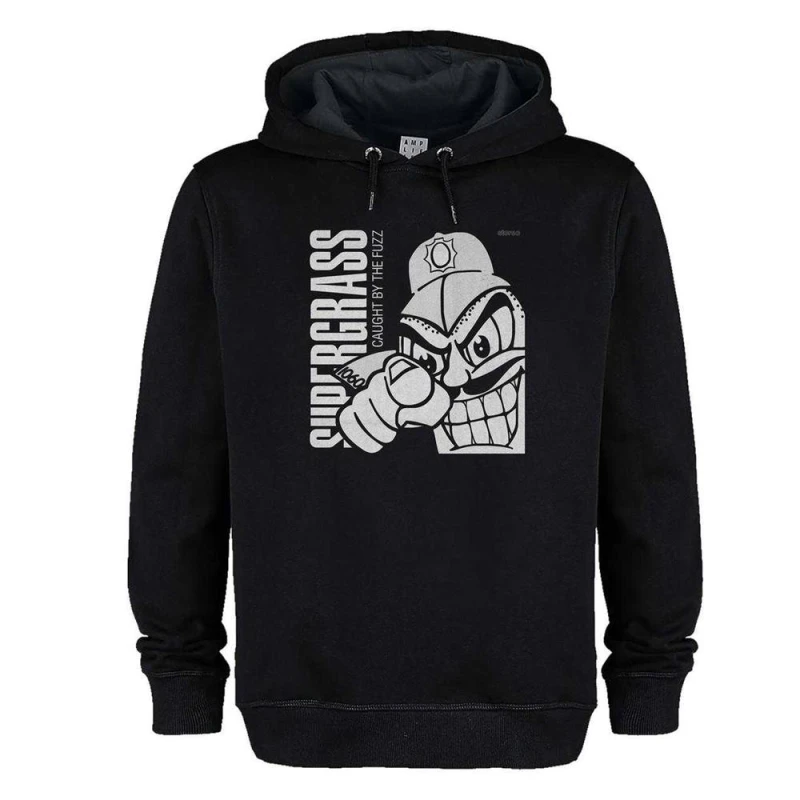 Image of Amplified Mens Fuzz Supergrass Hoodie in Black Size: XS Black Male XS