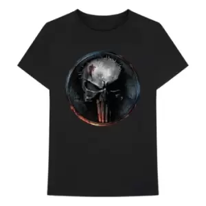 Image of Marvel Comics - Punisher Gore Skull Unisex Medium T-Shirt - Black