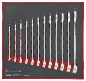 Image of Teng Tools TED8012 12 Piece EVA Anti Slip Spanner Set 8 - 19mm