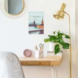 Image of Stockholm Multicolor Decorative Metal Wall Accessory