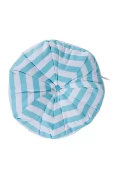 Image of Stripe Pleated Round Floor Cushion