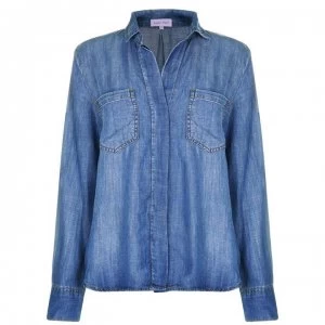 Image of Bella Dahl Bella Dahl Split Back Shirt - Evening Mist