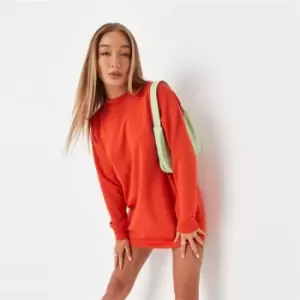 Image of Missguided Petite Basic Sweater Dress - Red