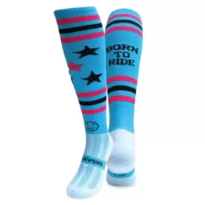 Image of Wacky Sox Sox Equestrian Socks - Blue