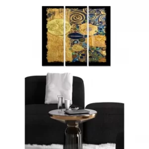 Image of MDF222201946 Multicolor Decorative MDF Painting (3 Pieces)