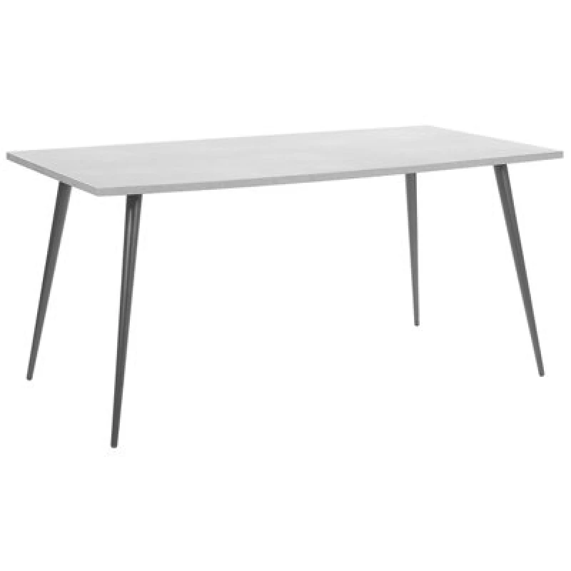 Image of Beliani Dining Table Santiago Grey Concrete Effect 160 Cm 80 Cm