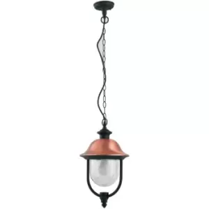 Image of Fan Europe VENEZIA Outdoor Pendant Ceiling Light Black, IP44 25cm