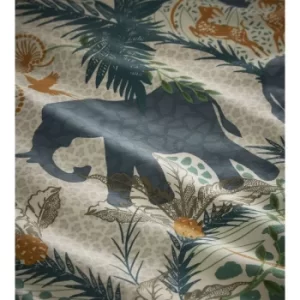 Image of Portfolio Savannah Teal King Size Duvet Cover Set Reversible Bedding Set Quilt