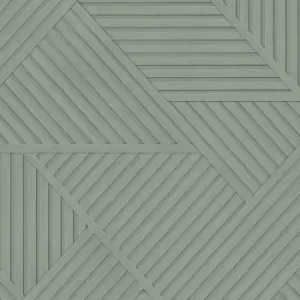 Image of Holden Decor Wood Geo Sage Wallpaper