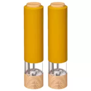 Image of 5Five Grinder Set Of 2 Electronic Mills - Mustard/Yellow