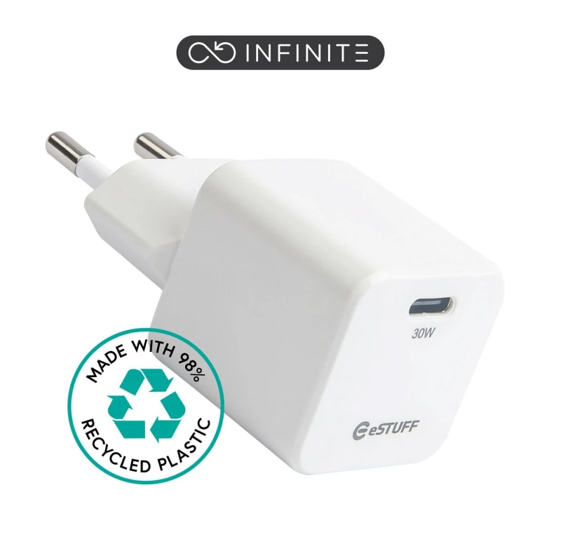 Image of eSTUFF ES637027-BULK mobile device charger Smartphone White AC Fast ch