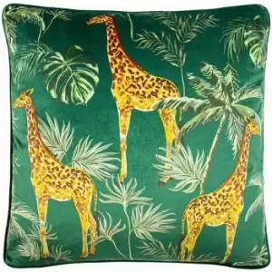 Image of Palm Tree Cushion Cover (One Size) (Green) - Green - Paoletti