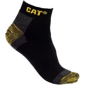 Image of Caterpillar Unisex Adult Liner Socks (Pack of 3) (6 UK-9 UK) (Black) - Black