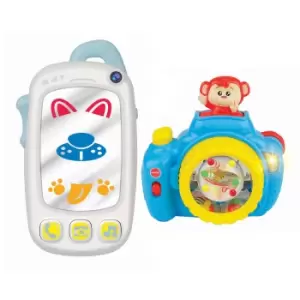 Image of Winfun My First Baby Selfie Phone & Pop Up Monkey Camera - Twin Pack
