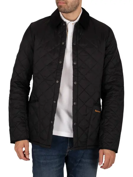Image of Barbour Heritage Liddesdale Quilt Jacket Black L