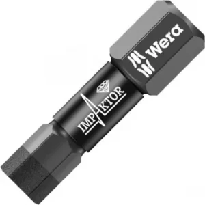 Image of Wera 05057606001 Impaktor Diamond Hard Bit For Hex Screws 6.0 x 25mm
